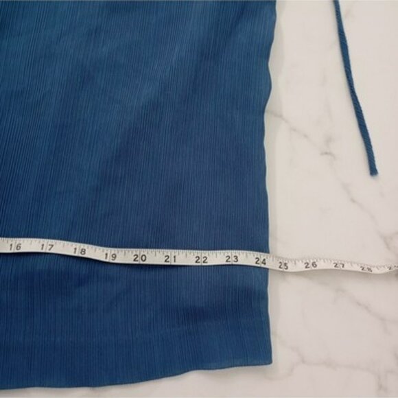 R&M Richards Petite 2-Piece Blue Dress & Jacket Set Size 16WP Abstract Pattern - Picture 15 of 16